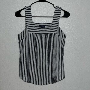 Lucky Brand Striped Knit Tank | Color: White | Size:Small|